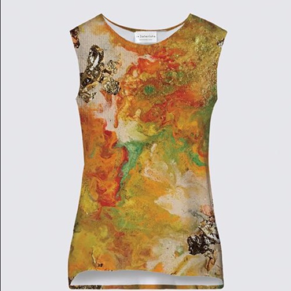 Le Galeriste Summer Flowers design Coco tank top